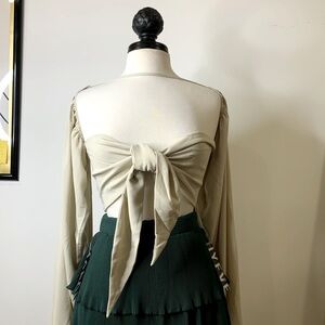 Beautiful cream crop top